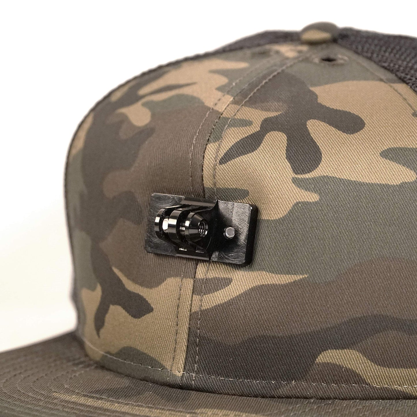 ActionHat® Camo Flat Bill - Patented Floating Hat Mount Compatible for GoPro, DJI, Insta360 Action Cameras