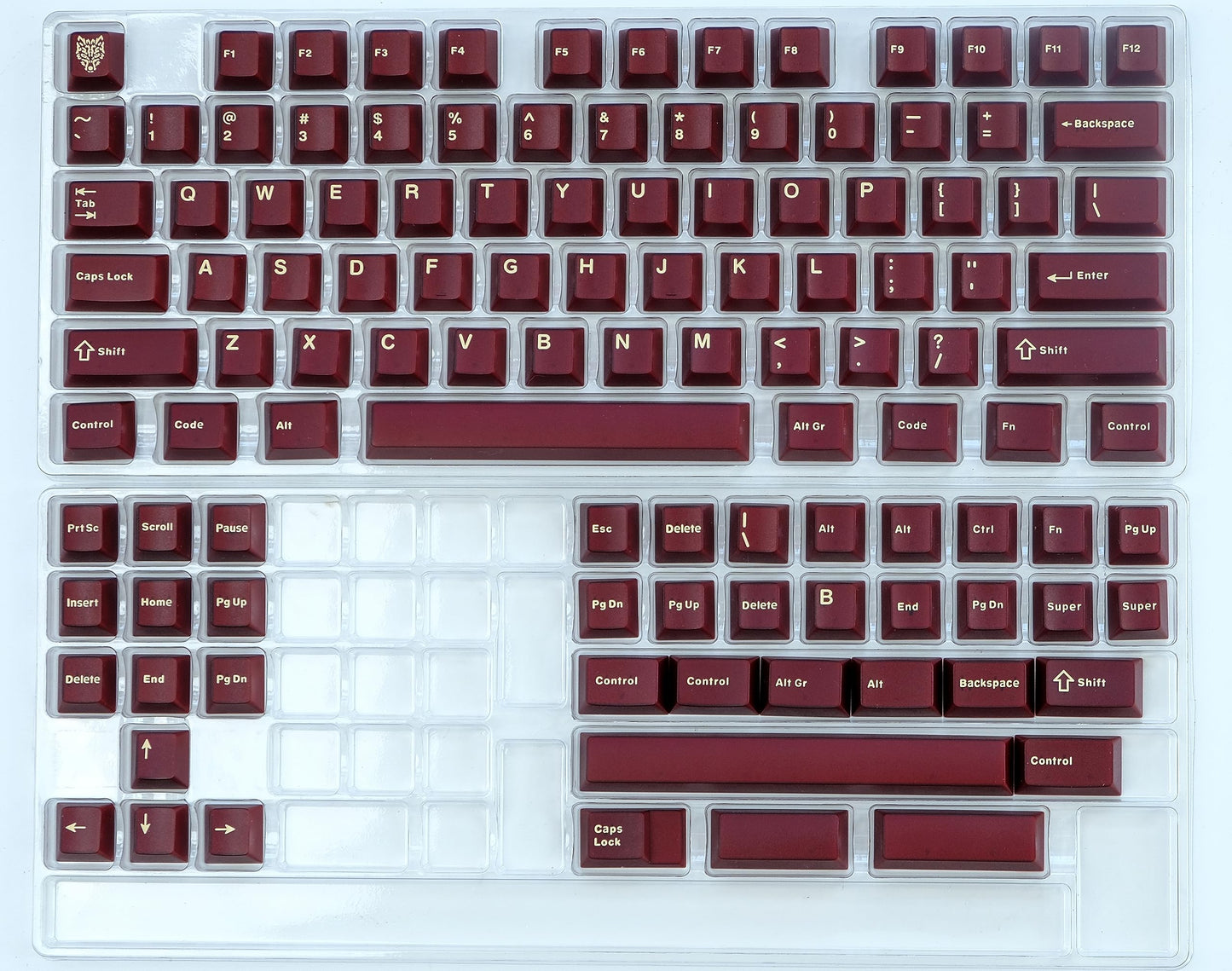 1 one enjoy 114 Keys ABS Custom Keycaps Set, Double Shot Keycaps, Suitable for Cherry MX Mechanical Gaming Keyboard, Without PAD Area
