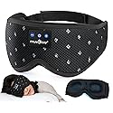 MUSICOZY Sleep Headphones Breathable Sleep Mask Bluetooth 5.4 Wireless Earphones Mask Sleeping Eyemask for Side Sleepers for Women Men Travel…