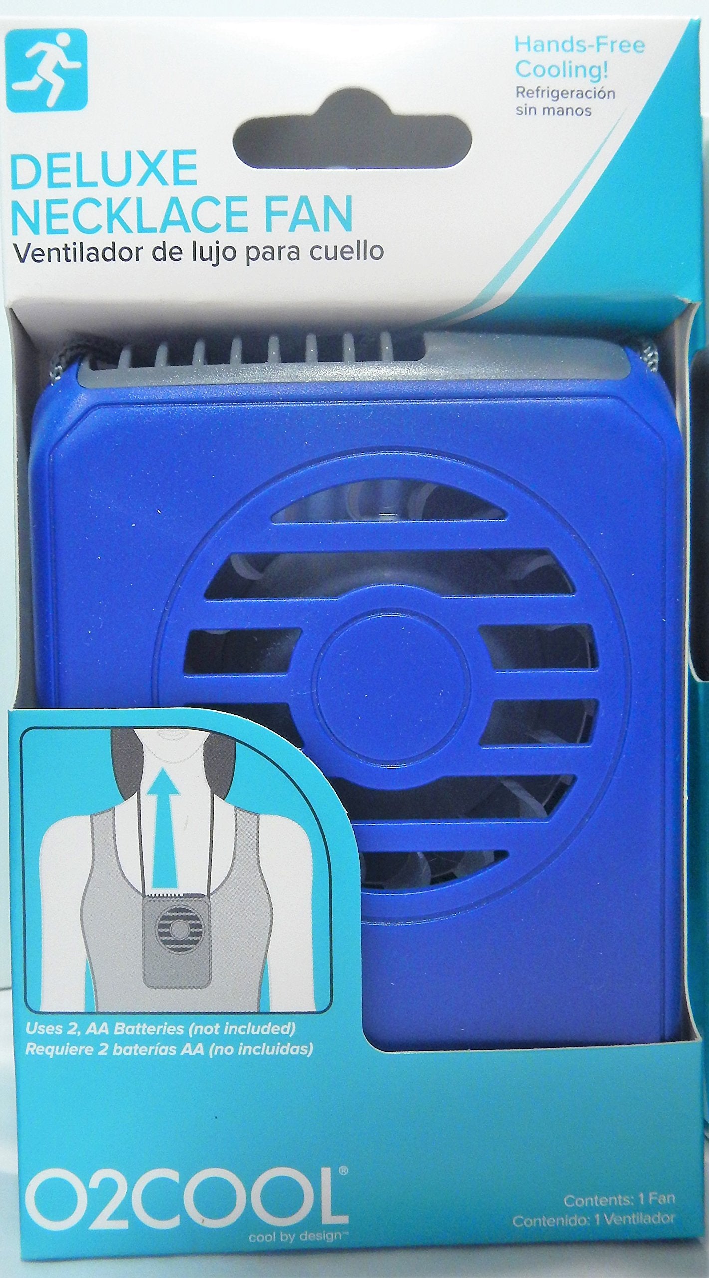 O2COOL Deluxe Portable Personal Battery Operated Necklace Fans (12 Pack)