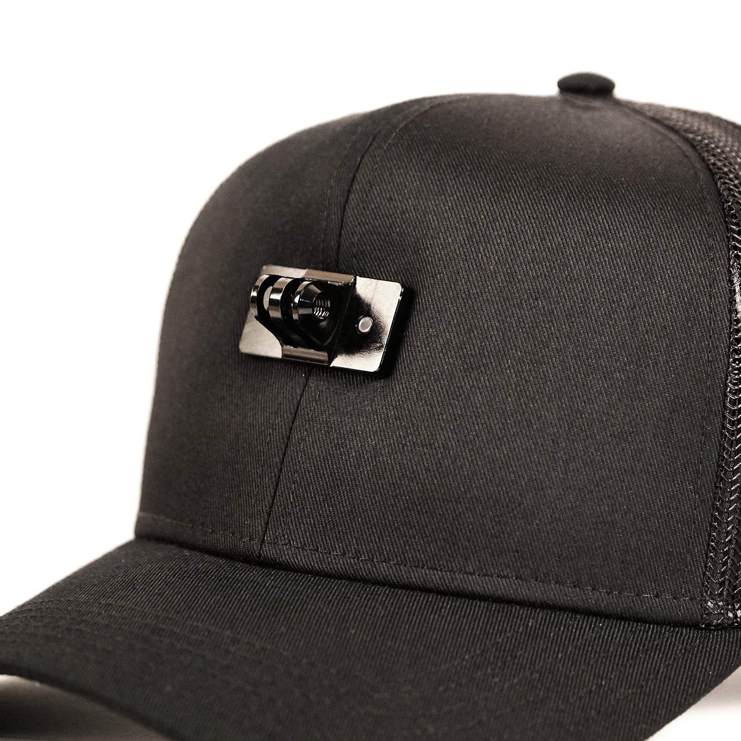 ActionHat® Black Curved Bill - Patented Floating Hat Mount Compatible for GoPro, DJI, Insta360 Action Cameras