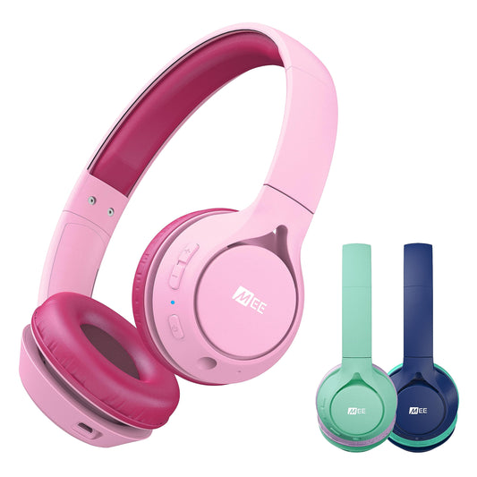 MEE audio KidJamz KJ45BT Children's Safe Listening Bluetooth Wireless Headphones with Volume Limiter & Microphone, Adjustable On-Ear Kids Headset…