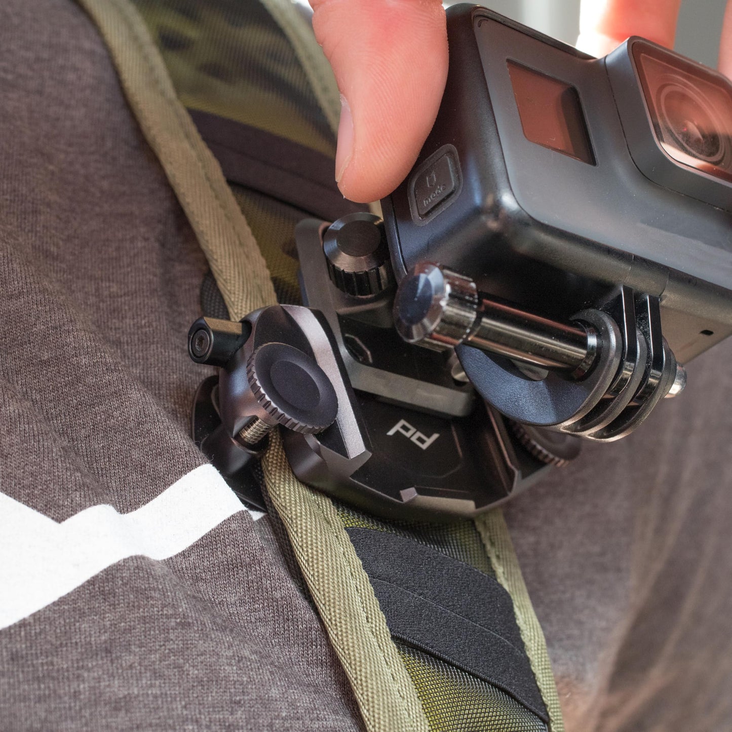 Peak Design POV Kit V2, Action Camera Mount, Low Profile and Quick Connecting, Mounts Action Cameras to Backpacks, Belts and Straps, Adjustable