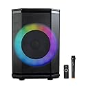 Supersonic IQ Sound IQ-6708DJBT Portable Bluetooth Speaker- Unleash Powerful Sound, Dazzling Light Show, Tiltable Audio Enhancement, USB/SD/AUX Input