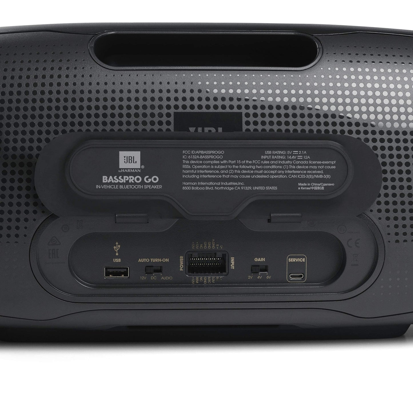 JBL BassPro Go - in-Vehicle Powered subwoofer & Full-Range Portable Bluetooth Speaker (Renewed)