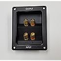 Bi-Amp Speaker Terminal Cup Gold Banana Binding Post
