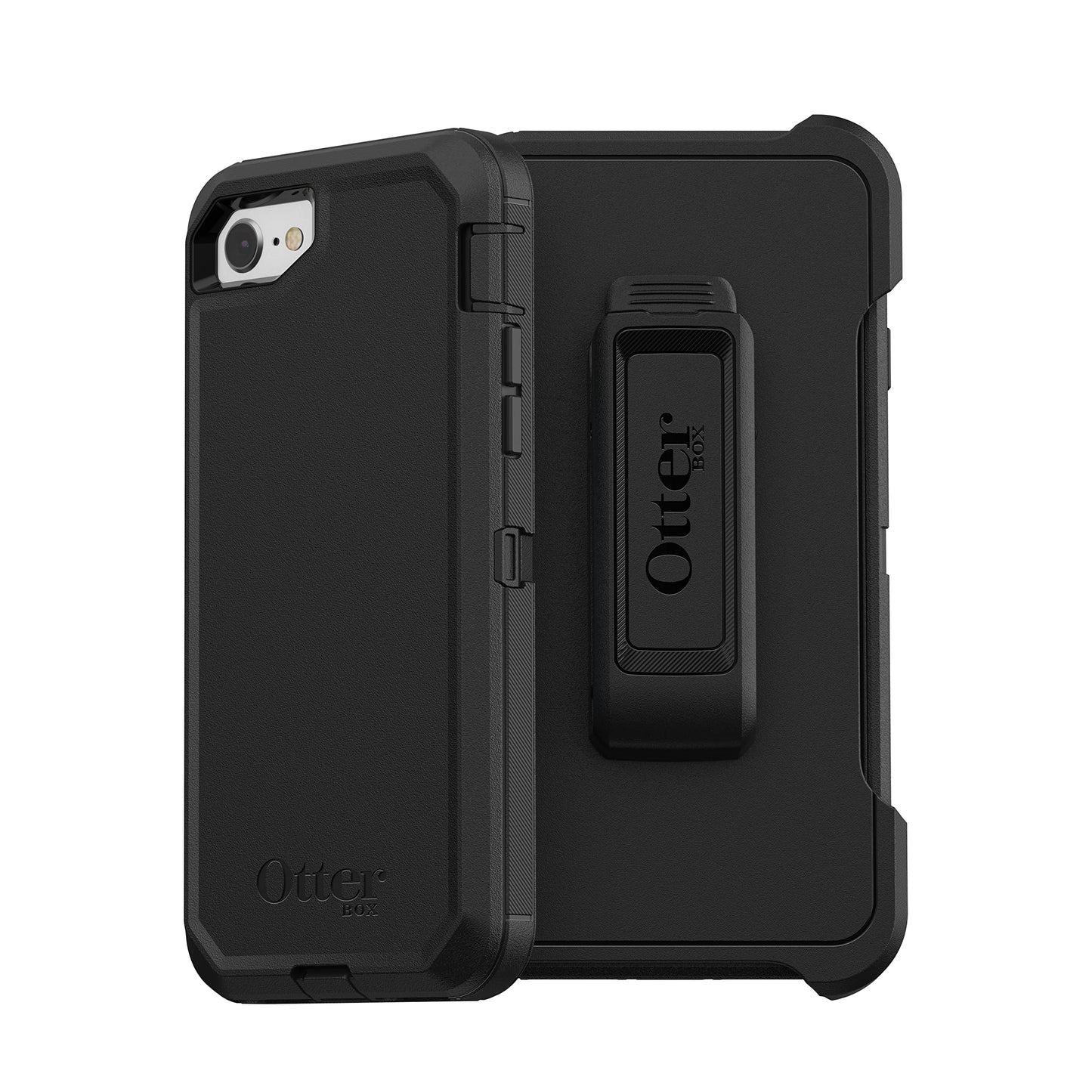 OtterBox iPhone SE 3rd & 2nd Gen, iPhone 8 & iPhone 7 (not Compatible with Plus Sized Models) Defender Series Case - Black, Rugged & Durable,
