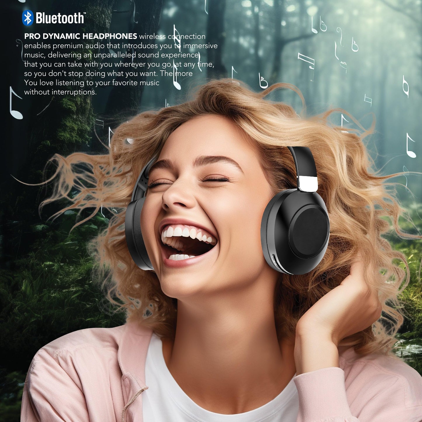 RCA Wave-54 Wireless Over-Ear Bluetooth Headphones, Hi-Res Audio, Deep Bass, Noise Cancelling, Bluetooth 5.3, Foldable Headset with Mic, 12H…
