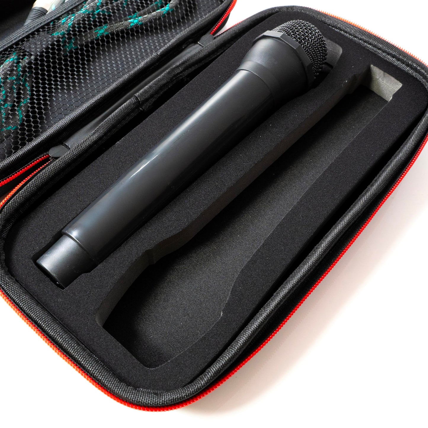 Fabricko Dual Wireless Microphone Travel Case, Hard EVA case, Protective, Shockproof, Waterproof for outdoor
