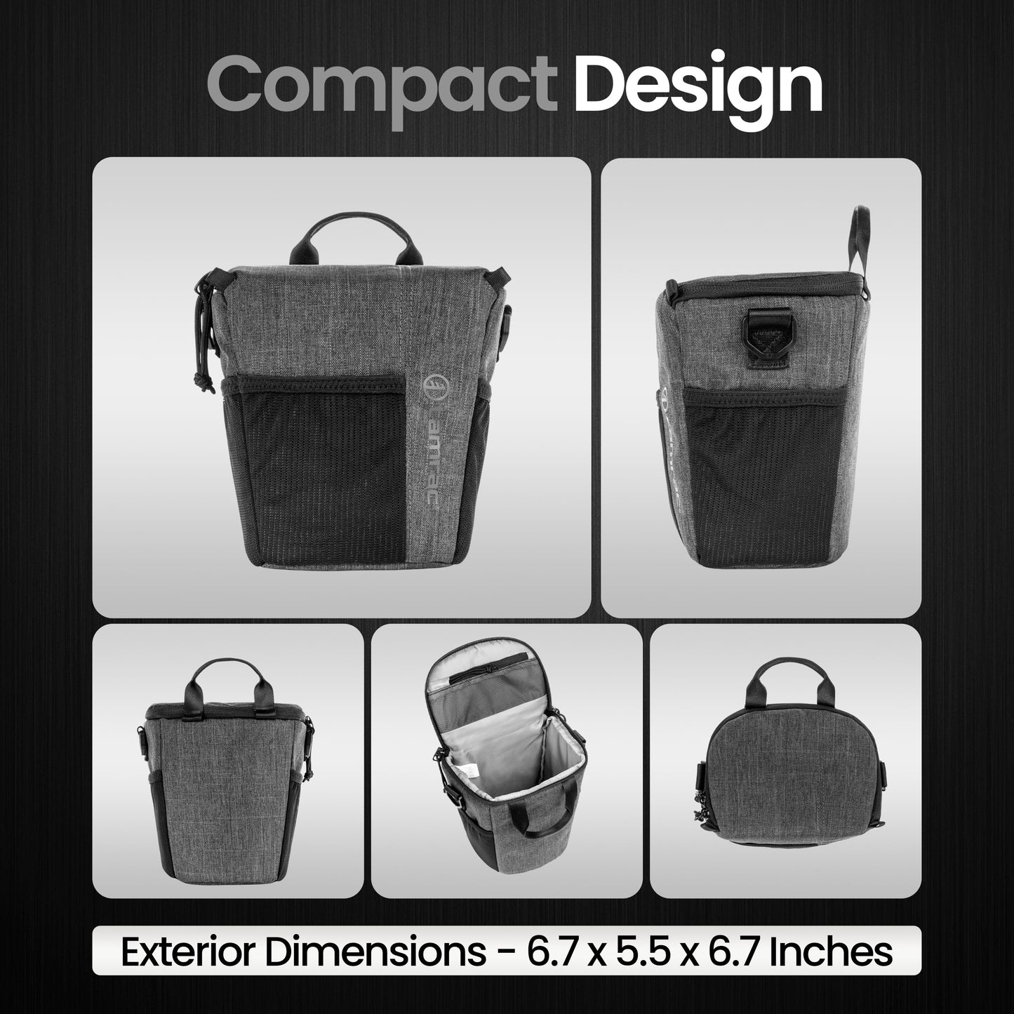 Tamrac Tradewind Zoom 2.4 Camera Bag for Photographers, Camera Case for Photography Accessories, Compact Camera Shoulder Bag for DSLR and Mirrorless