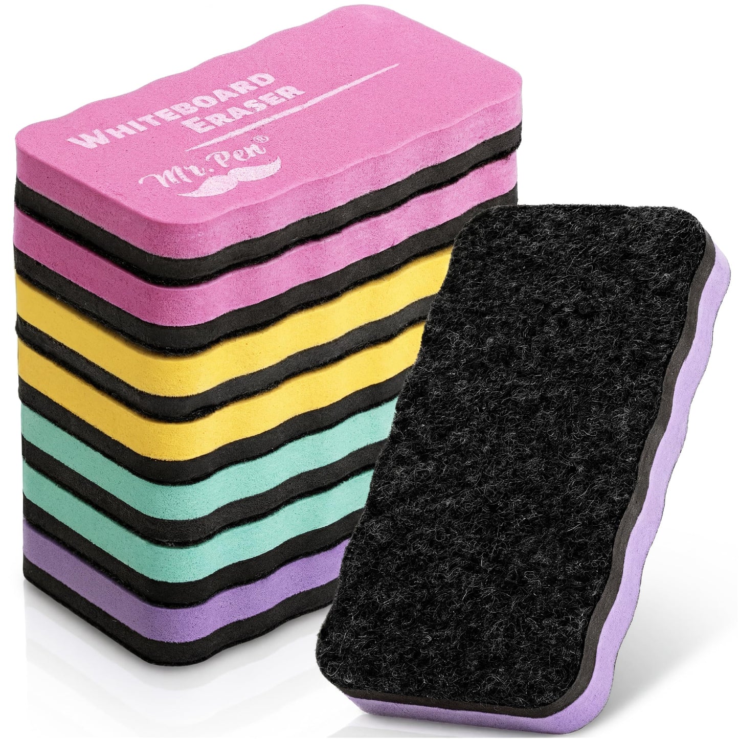 Mr. Pen- Magnetic Dry Erase Erasers, 4"x2.25", 8 Pack