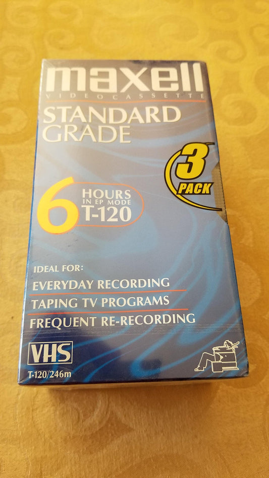 Maxell GX T-120 Video TAPE-120 MIN 3PK (214048)