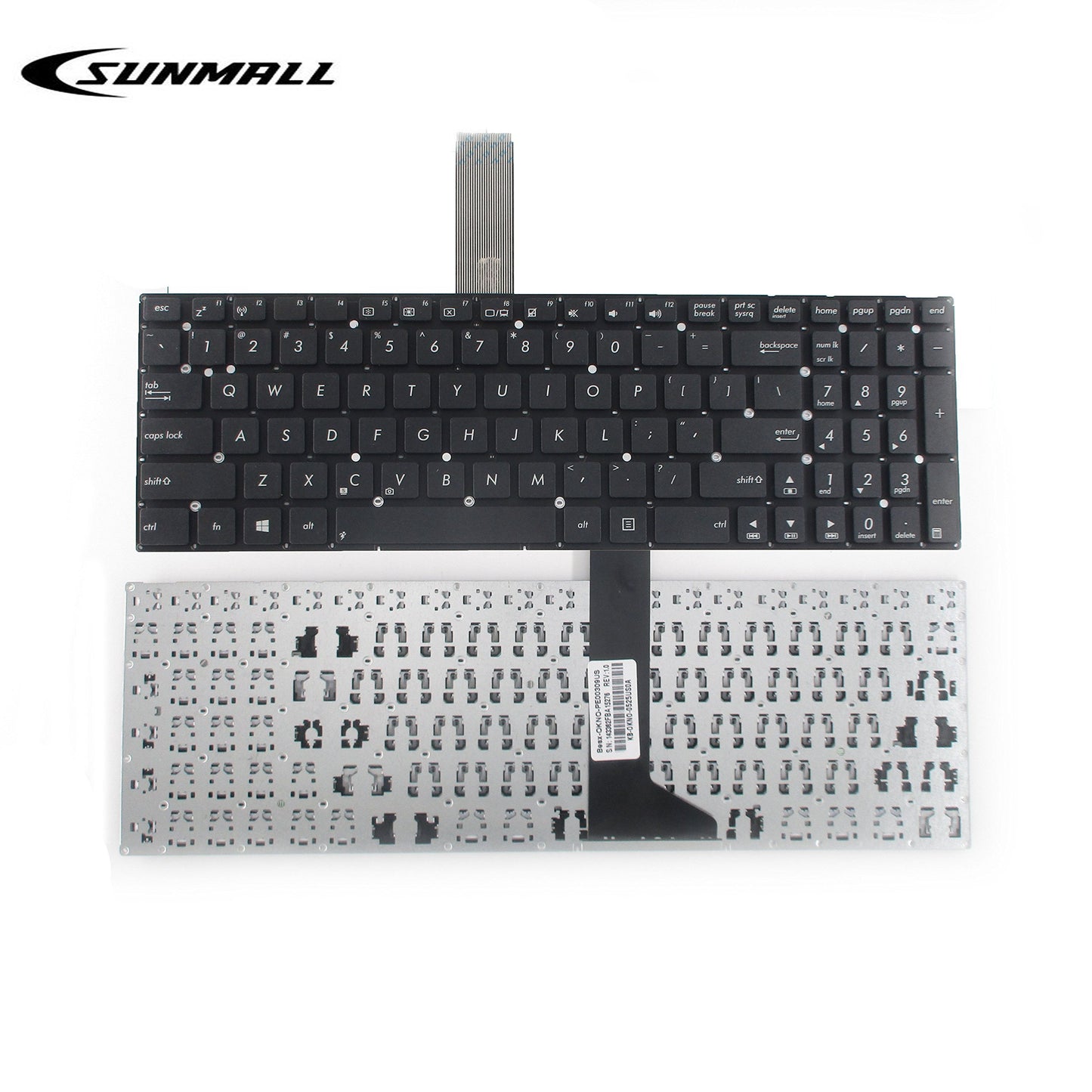 SUNMALL Keyboard Replacement Compatible with ASUS R510l X550 X550ca K550 X552l Series Laptop Black US Layout