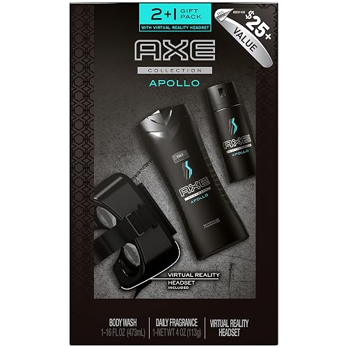 AXE Apollo 3pc Gift Set with VR Headset, Black, Windows 10 Compatible, USB Connection