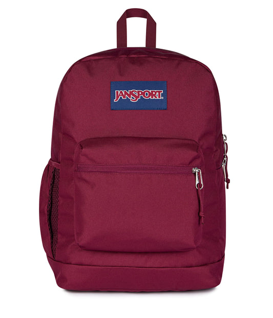 JanSport 26L Cross Town Plus Backpack, Cherry Lacquer