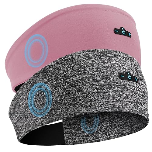 TOPIEI Sleep Headphones Bluetooth Headband for Side Sleeper, 17H Playtime, Wireless Headband Headphones with HD Stereo Speakers…