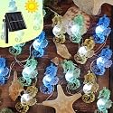 Solar String Lights Seahorse Outdoor Decorative Fairy Solar Light for Outside Garden Decor Waterproof Ocean Nautical Sea life Ocean Balcony Patio