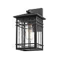 Rosient Outdoor Wall Lantern, Exterior Light Fixture Mount, 1-Light Waterproof Lighting With Seeded Glass for Porch, Garage, Patio, Hallway, Entryway