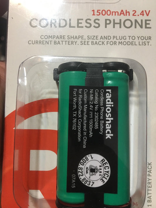 RadioShack 23024854Cordless Phone Battery For Panasonic KX-TG2208, KX-TG2214, KX-TG2216, KX-TG2224, KX-TG2226, KX-TG2235, KX-TG2238, KX-TG2248