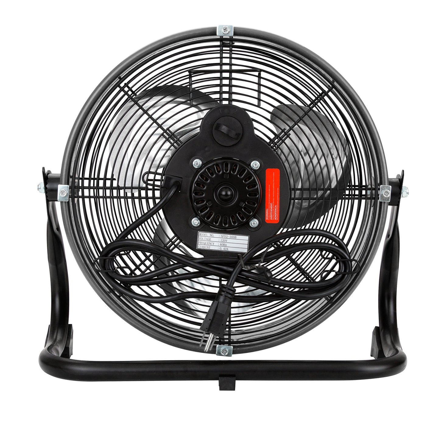 OEMTOOLS 24891 12 Inch Black High-Velocity Tilting Workspace Fan | 1300 CFM | Tilt Mechanism for Airflow Control | Cool Your Workspace, Warehouse