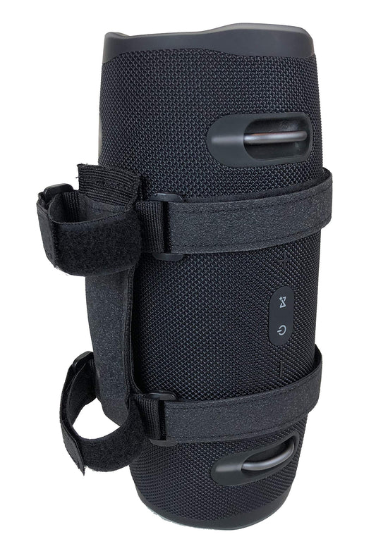 Bushwhacker Jumbo Speaker Mount for Large Bluetooth Speakers 12"-24" Circumference Great for UTV Golf Cart Boat Wakeboard Tower Holder Strap Wireless