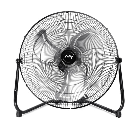 Xcity 20 Inch Metal Industrial Floor Fans, Max 4650 CFM, Heavy Duty High Velocity Fan with 3-speed and 360°Adjustable Tilt, for Warehouse, Workshop