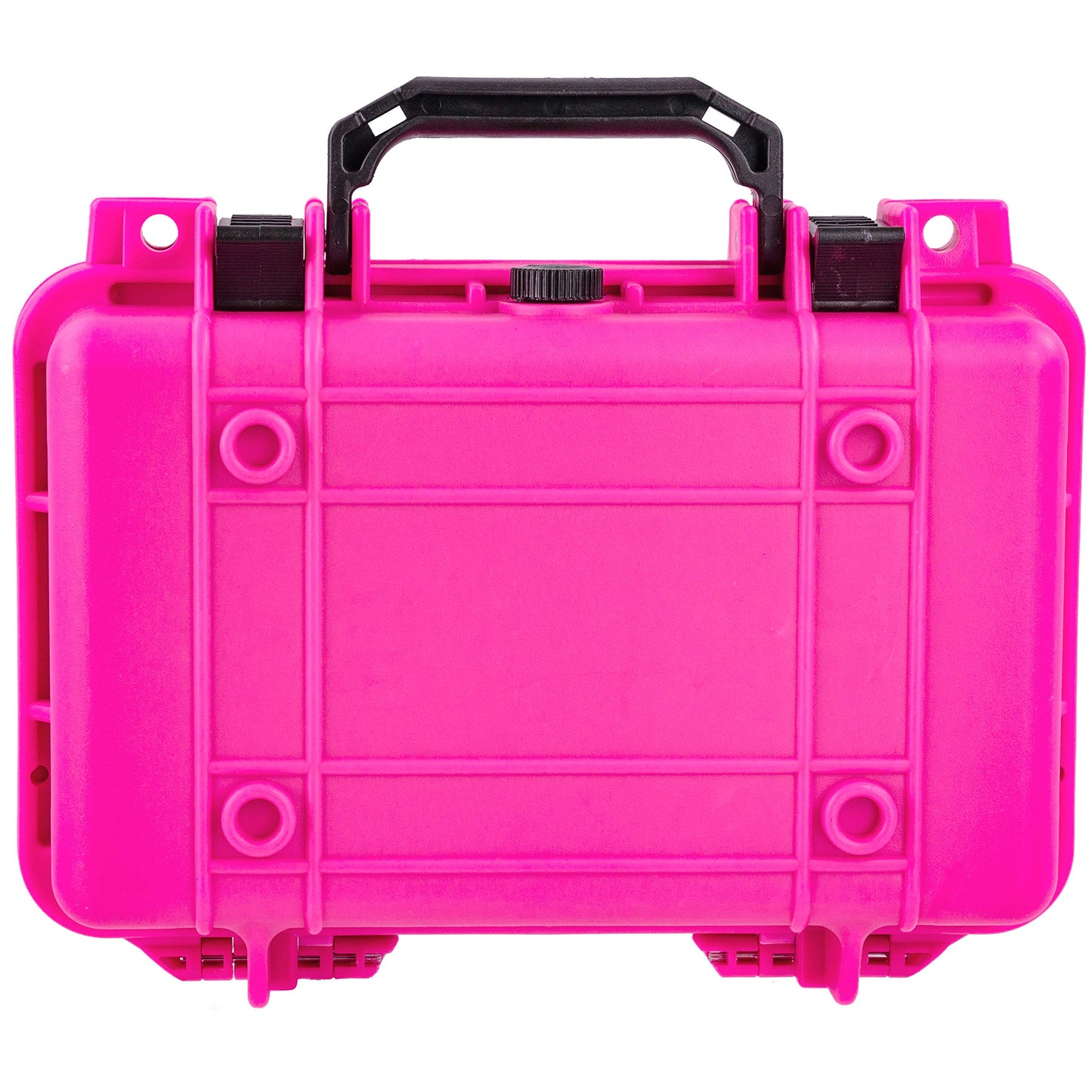 Eylar Protective Gear and Camera Hard Case with Custom Logo Plate Waterproof Dry Box with Foam 11.6 Inch 8.3 Inch 3.8 Inch (Pink)