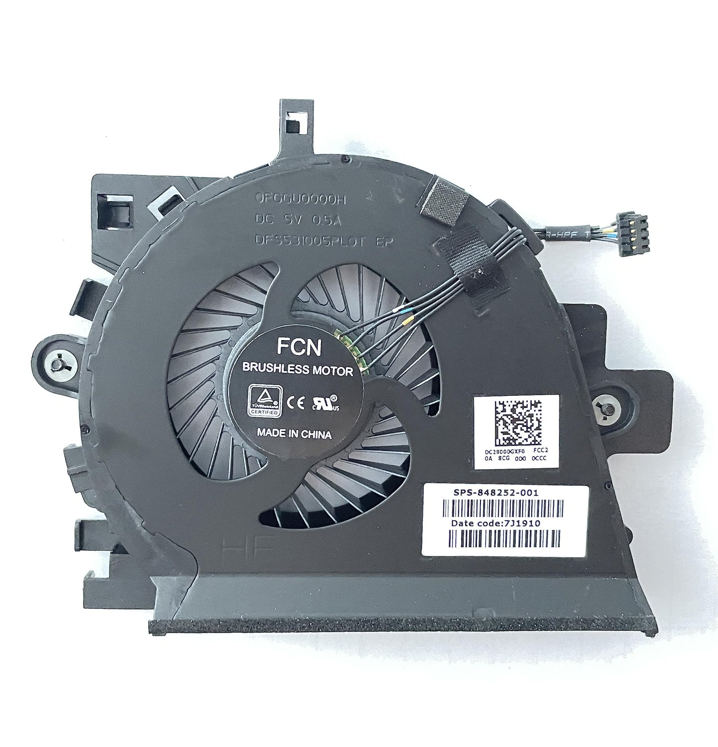 Fleshy Leaf Replacement Cooling Fan CPU+GPU Cooling Fan for HP Zbook 15 G3 15-G3 Series 848251-001 848252-001 DFS2000054R0T FGGT DFS531005PL0T FGGU