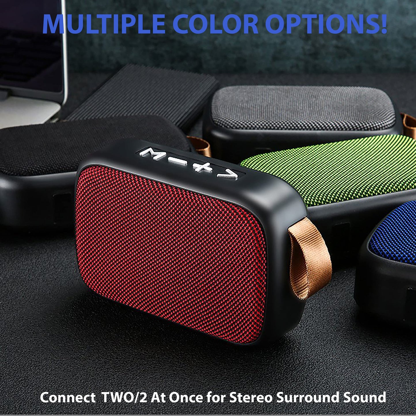 Tek Styz Bluetooth Portable Wireless Speaker Compatible with Samsung Galaxy S20 FE Fast Pairing, Soft Stylish Fabric Design for 6Hours+