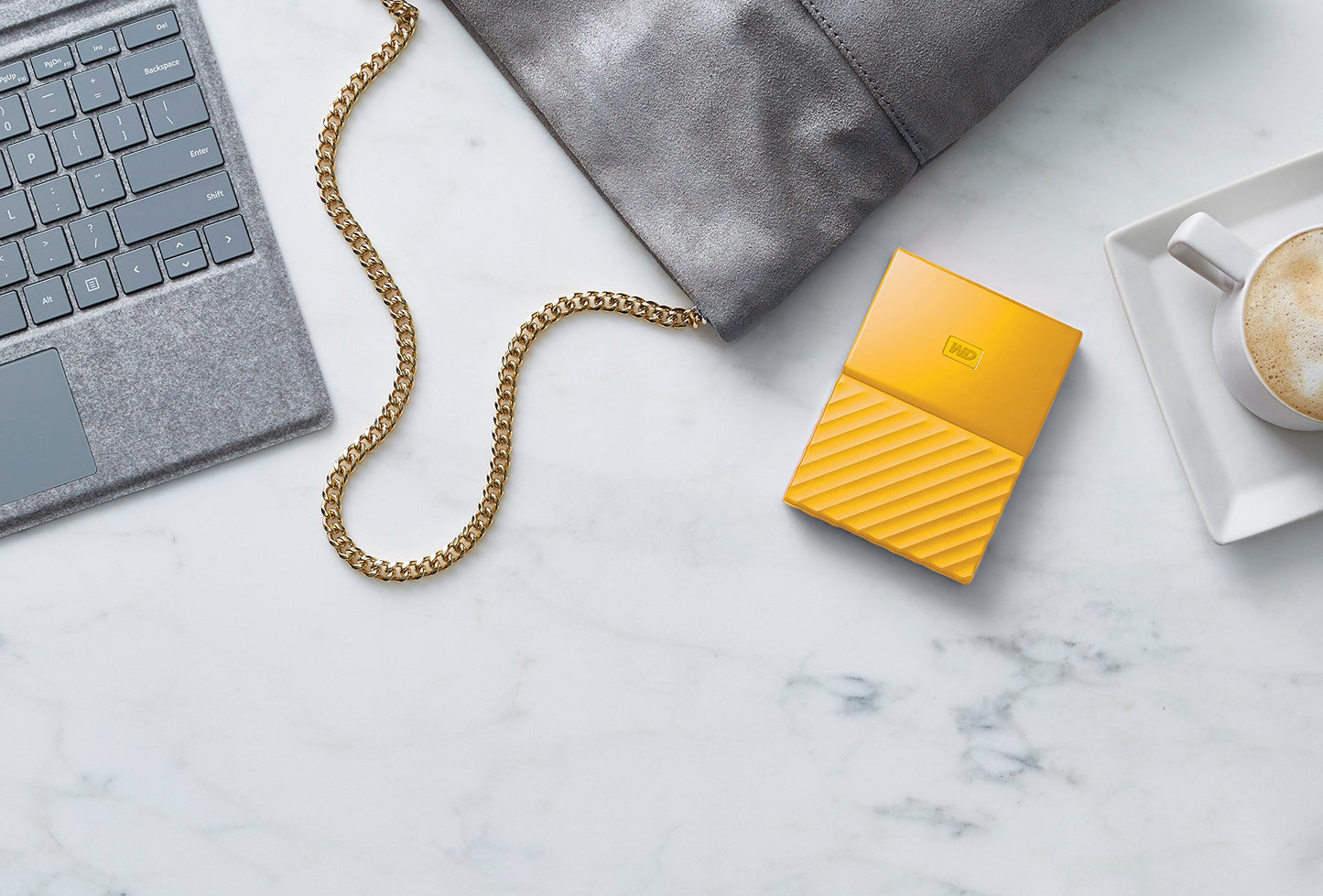 Western Digital 2TB Yellow My Passport Portable External Hard Drive - USB 3.0 - WDBYFT0020BYL-WESN