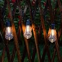 Solar Outdoor String Lights, 25FT Patio Lights String Waterproof with 20 Warm White LED Shatterproof ST58 Bulbs, Perfect for Garden, Backyard