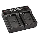 BM Premium EN-EL24 Dual Battery Charger for Nikon 1 J5, DL18-50, DL24-85 Digital Camera