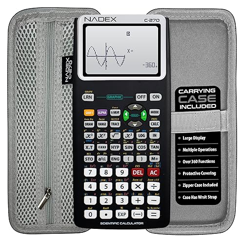 Scientific Calculator with Graphing, Includes Carrying Case, for College and High School Students, Calculus, Algebra, Geometry, Trigonometry