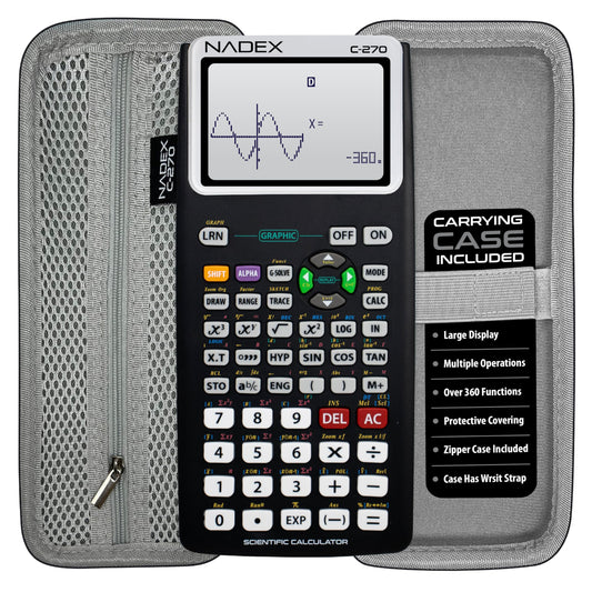 Scientific Calculator with Graphing, Includes Carrying Case, for College and High School Students, Calculus, Algebra, Geometry, Trigonometry
