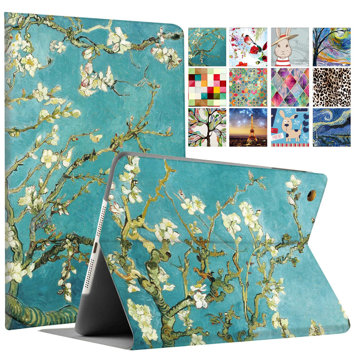 DuraSafe Cases for iPad Pro 9.7 inch 2016 Folio Printed Case A1673 MLMP2LL/A MM172LL/A MLMN2LL/A MLMQ2LL/A A1674 A1675