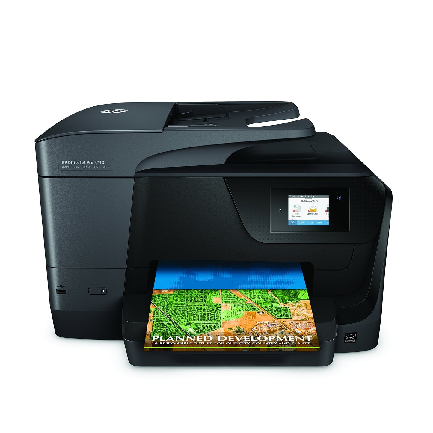 HP OfficeJet Pro 8710 Wireless All-in-One Photo Printer with Mobile Printing, Instant Ink ready (M9L66A) (Renewed)