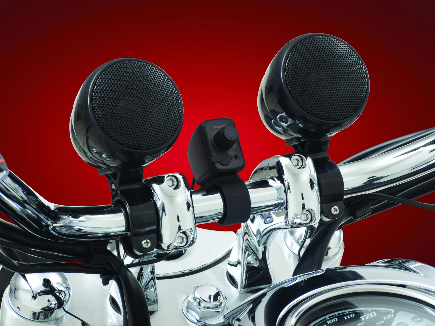 Big Bike Parts Waterproof Bluetooth Sound System Complete with Speakers