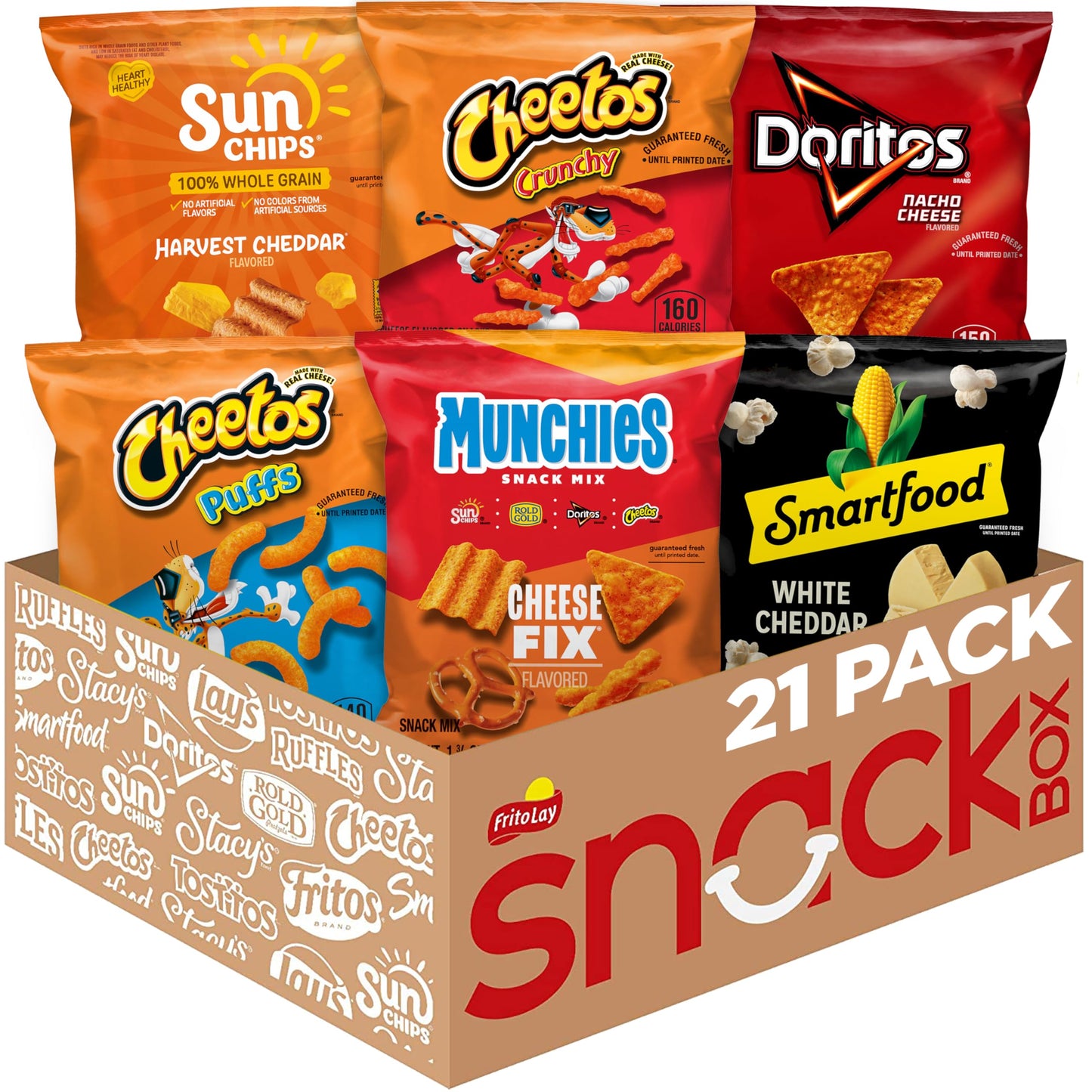 Frito-Lay Cheesy Mix Variety Pack (Pack of 21)
