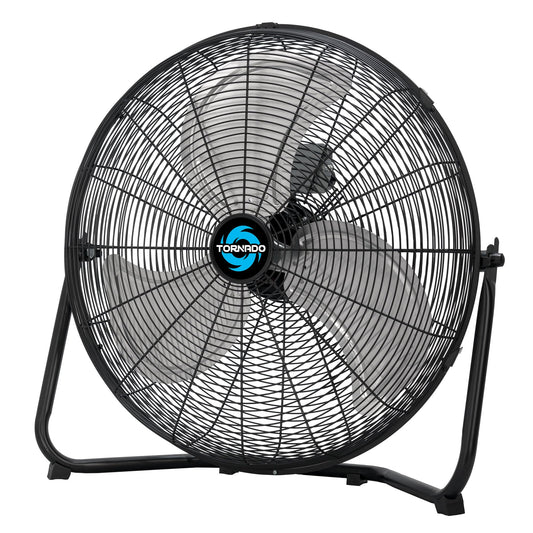 Tornado 20 Inch High Velocity Metal Floor Fan, 3-Speed Powerful Cooling, 120° Adjustable Tilt, 6.0 FT Cord, UL Safety Listed for Industrial
