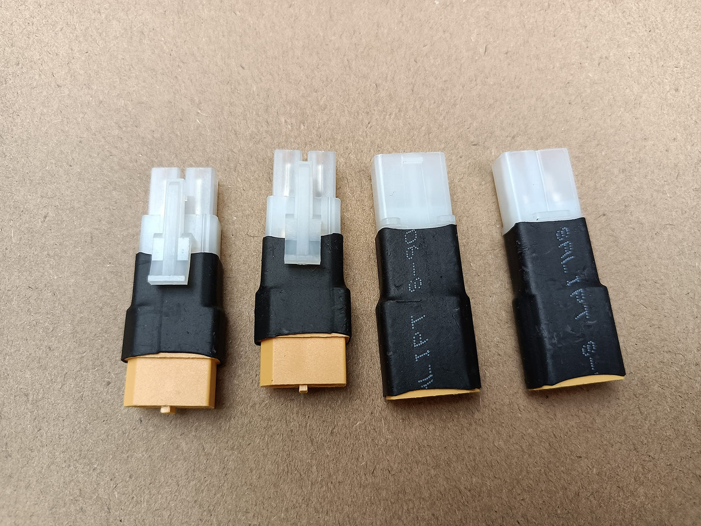 LINSYRC 2pcs XT60 Male to Bigtamiya Female Connector Adapter and 2pcs XT60 Female to Bigtamiya Male Connector Adapter for Nicd Nimh Dynamite Pack