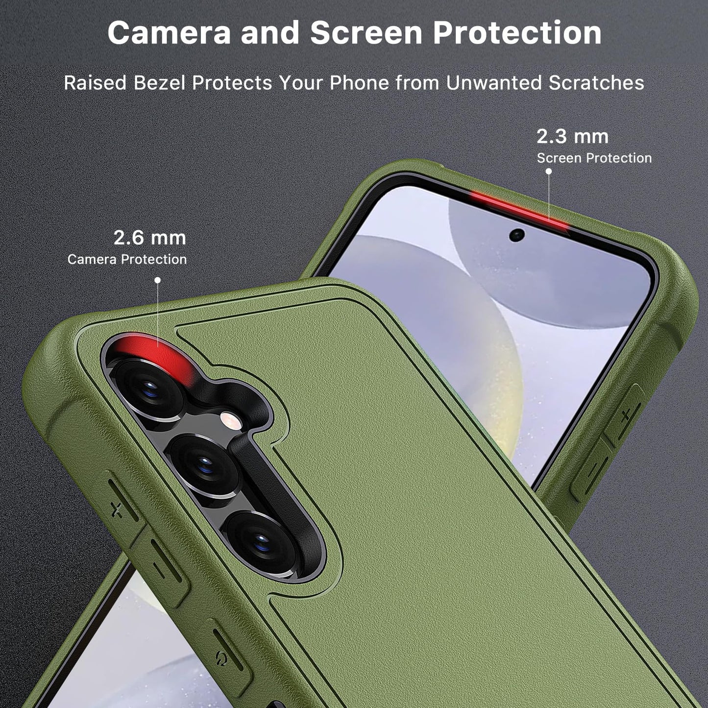 M MYBAT PRO for Samsung Galaxy S24 Ultra Case with 360° Rotating Stand