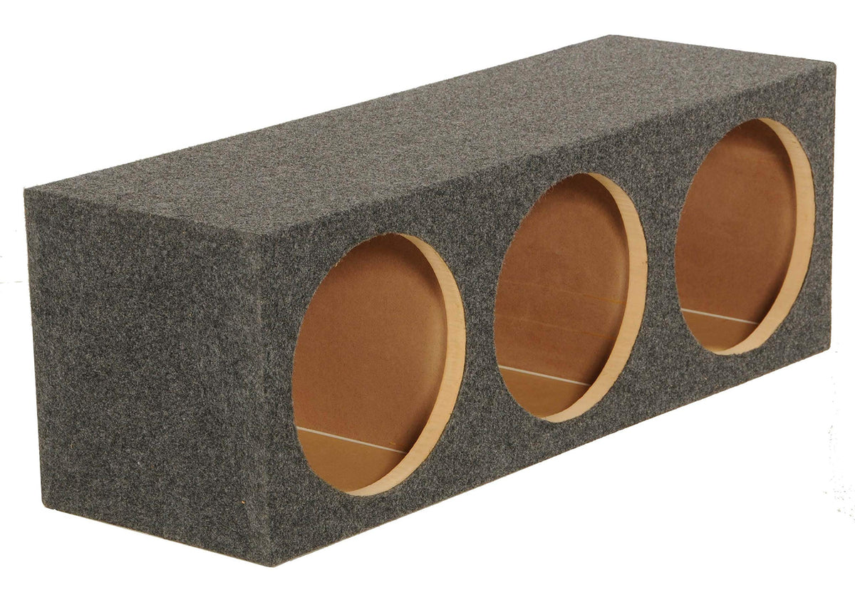 QPower HD12-3HOLE Triple 12-Inch Sealed Subwoofer Box