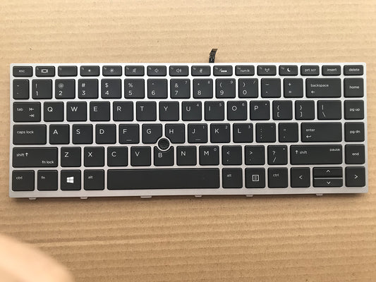 Original New for HP Probook 640 g4 Probook 640 g5 L09549-001 L00738-001 Laptop Keyboard Backlit Pointer&Silver Frame US