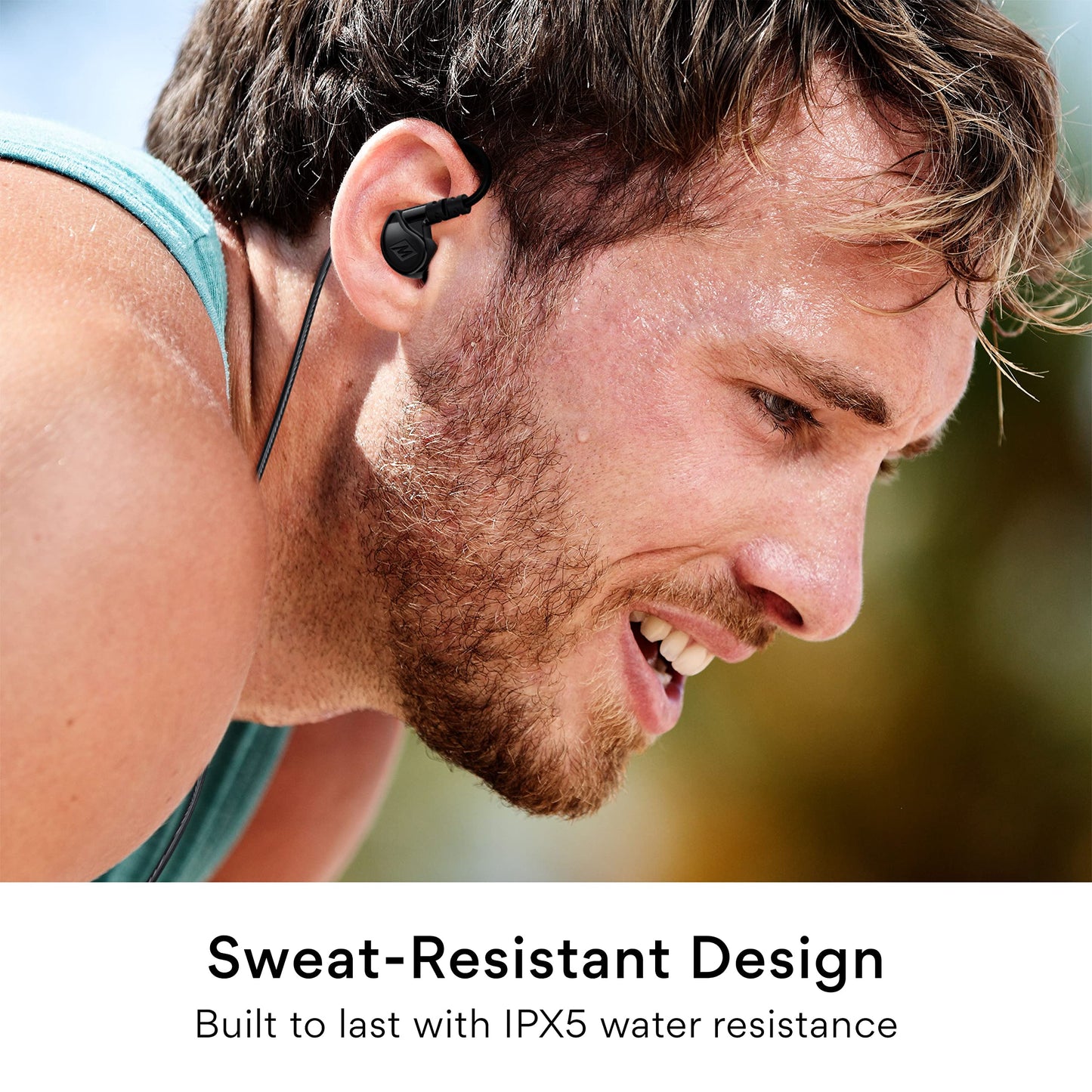MEE audio M6 Sport Wired Earbuds, Noise Isolating In Ear Headphones, Sweatproof Earphones for Running/Gym/Workouts with Dynamic Enhanced Bass Sound