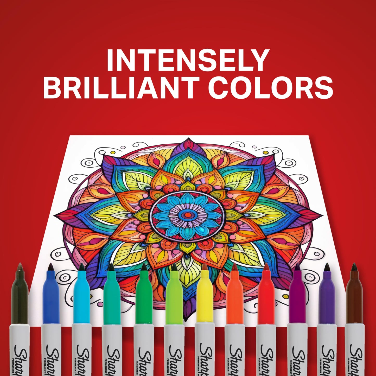 Sharpie Permanent Markers, Fine Point, 8 Count - School, Office, Arts & Crafts, Desk Supplies