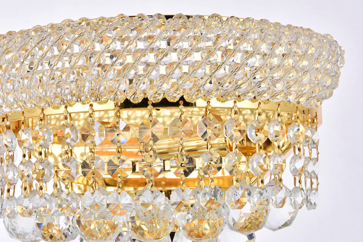 Elegant Lighting Primo - Two Light Wall Sconce-Gold Finish-Royal Cut Crystal Type