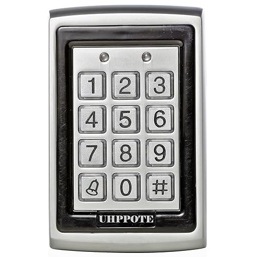 UHPPOTE 125Khz EM-ID Metal Case RFID Access Control Keypad with Back Light Support 500 User