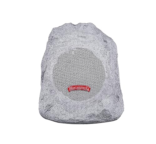 Margaritaville Outdoor Rock Bluetooth Wireless Speaker | Durable Bluetooth Speakers, Fantastic Yard or Patio Decor, IPX-4 Waterproof Rated, Granite
