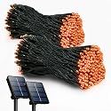 2 Pack Solar String Lights Outdoor, 200 LED Extra-Long 72FT Solar Powered Lights with 8 Lighting Modes, Waterproof Outdoor Lighting Decoration