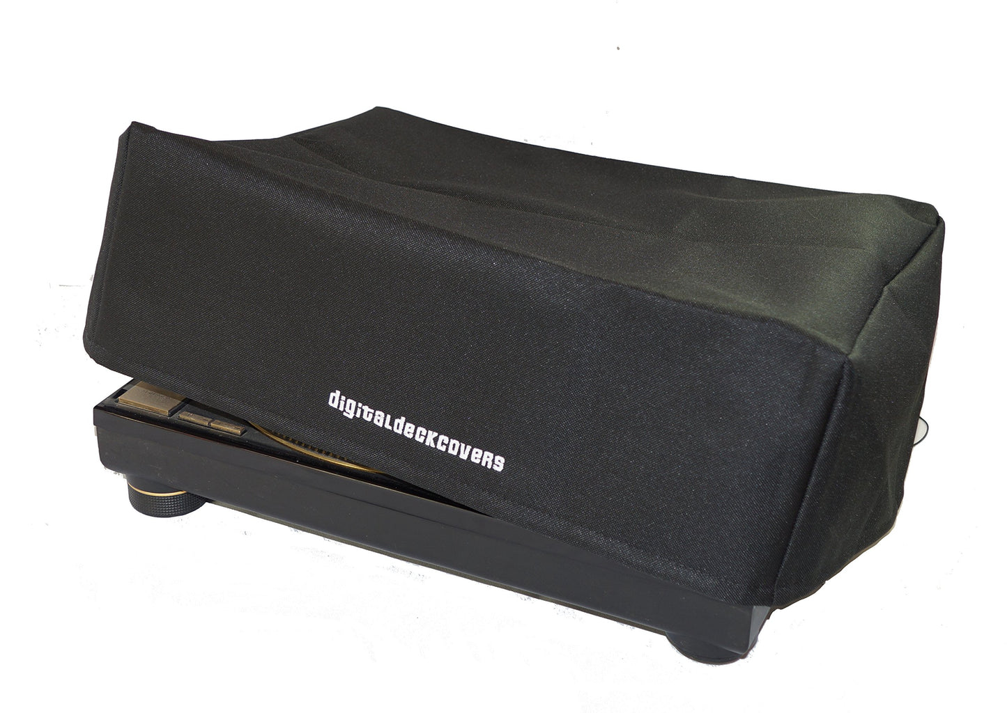 TECHNICS Turntable Dust Cover for SL-1200 / SL-1210 & Pioneer PLX-1000 Record Player Protector [Water Resistant, Antistatic, Black Premium Fabric] by